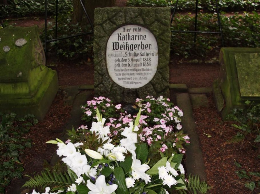 Das Grab von Katharine Weißgerber heute