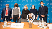 Pressekonferenz (Hans-Georg Warken, Oliver Baumgarten, Dr. Sabine Dengel, Svenja Böttger, Uwe Conradt)