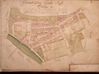 Fürst Wilhelm Heinrich ließ unter der Führung seines Hofbaumeisters Friedrich Joachim Stengel das Fürstentum vermessen. Die Tractuskarte zeigt die Ausdehnung der Residenzstadt Saarbrücken, die vom Schloss bis zum Ludwigsplatz reichte in den 1780er Jahren.