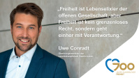 Uwe Conradt, Oberbürgermeister, 700 Jahre Freiheitsrechte - Was bedeutet Freiheit für mich?