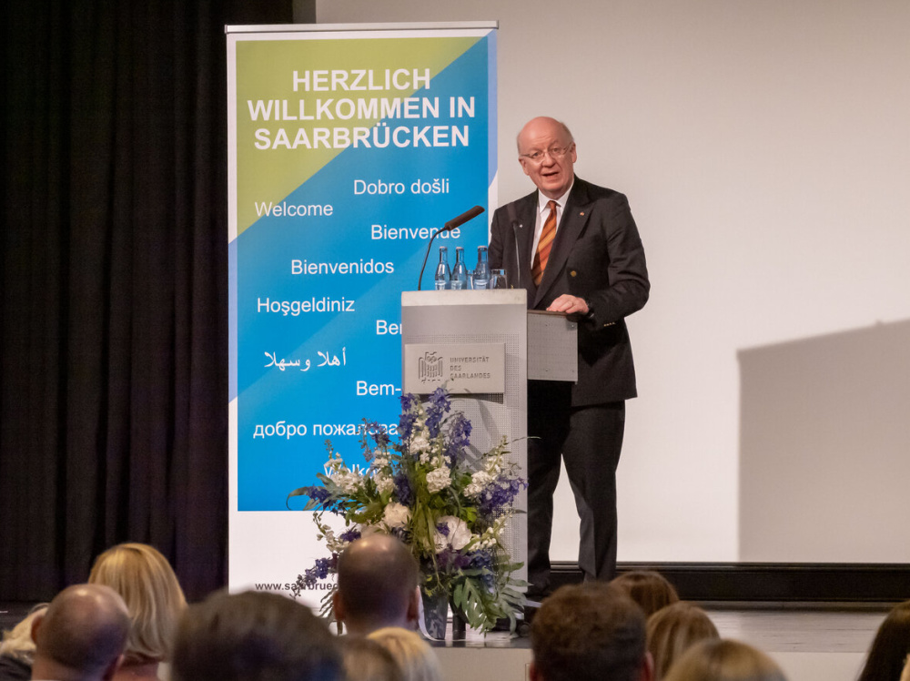 Oberbürgermeister Uwe Conradt verleiht Prof. Dr. Dr. h.c. August-Wilhelm Scheer die Ehrenbürgerwürde: Prof. Dr. Dr. h.c. mult. Wolfgang Wahlster 