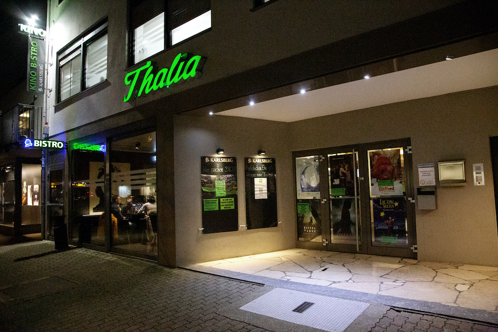 Fassade des Kinos Thalia Lichtspiele in Bous 