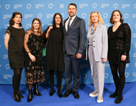 Eröffnung 44. Filmfestival Max Ophüls Preis (Carolin Weidner, Theresa Winkler, Uwe Conradt, Sabine Dengel, Svenja Böttger)