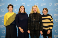 Pressekonferenz (Carolin Weidner, Svenja Böttger, Dr. Sabine Dengel, Theresa Winkler)