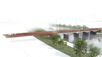 3. Platz Planungswettbewerb Alte Brücke - Visualisierung