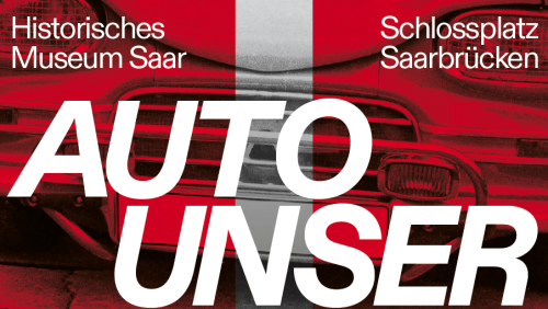 Plakat zur Ausstellung "Auto Unser"