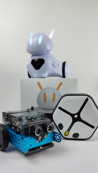 Roboter Photon, mBot2 und IRobot Root