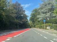 Weimarer Straße Fahradstreifen