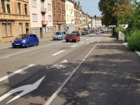 Breite Straße Radstreifen