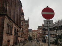 Kaltenbachstraße Einbahnstraße Fahrad Frei