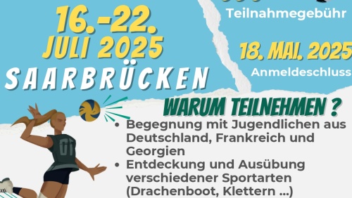 Plakat für Sportbegegnung