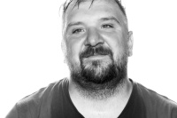 Portrait schwarz weiss deutscher Athlet